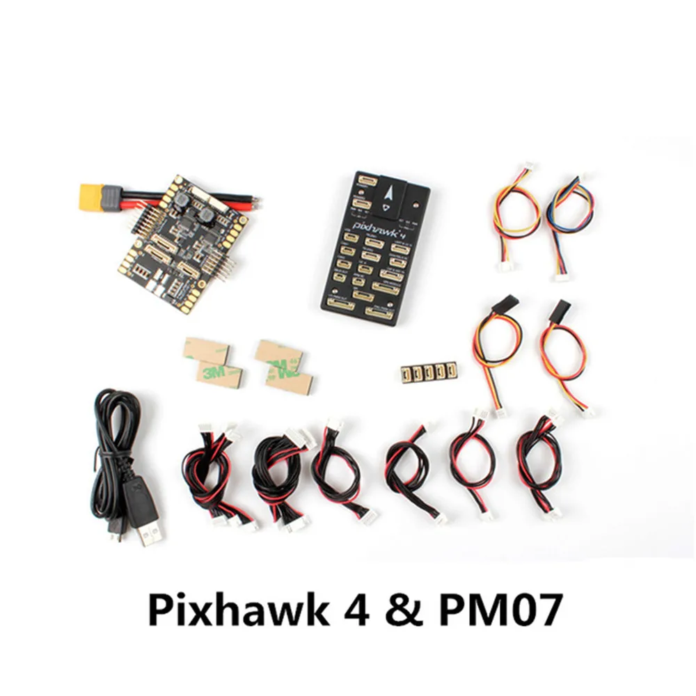 Holybro Pixhawk 4 Контроллер полета STM32F765 32 бит ARM w/PM07 управление питанием 5 V UBEC Ausgang-kunststoff Fall