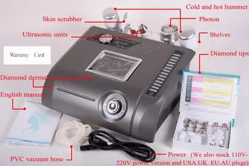 

NV-N95 5 In 1 Multifunction Facial Skin Scrubber Ultrasonic Microdermabrasion Diamond Peeling Beauty device