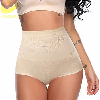 

LAZAWG Women Body Shaper High Waist Butt Lifter Tummy Control Panty Slim Waist Trainer Mesh Lace Sexy Panties Seamless Shapers