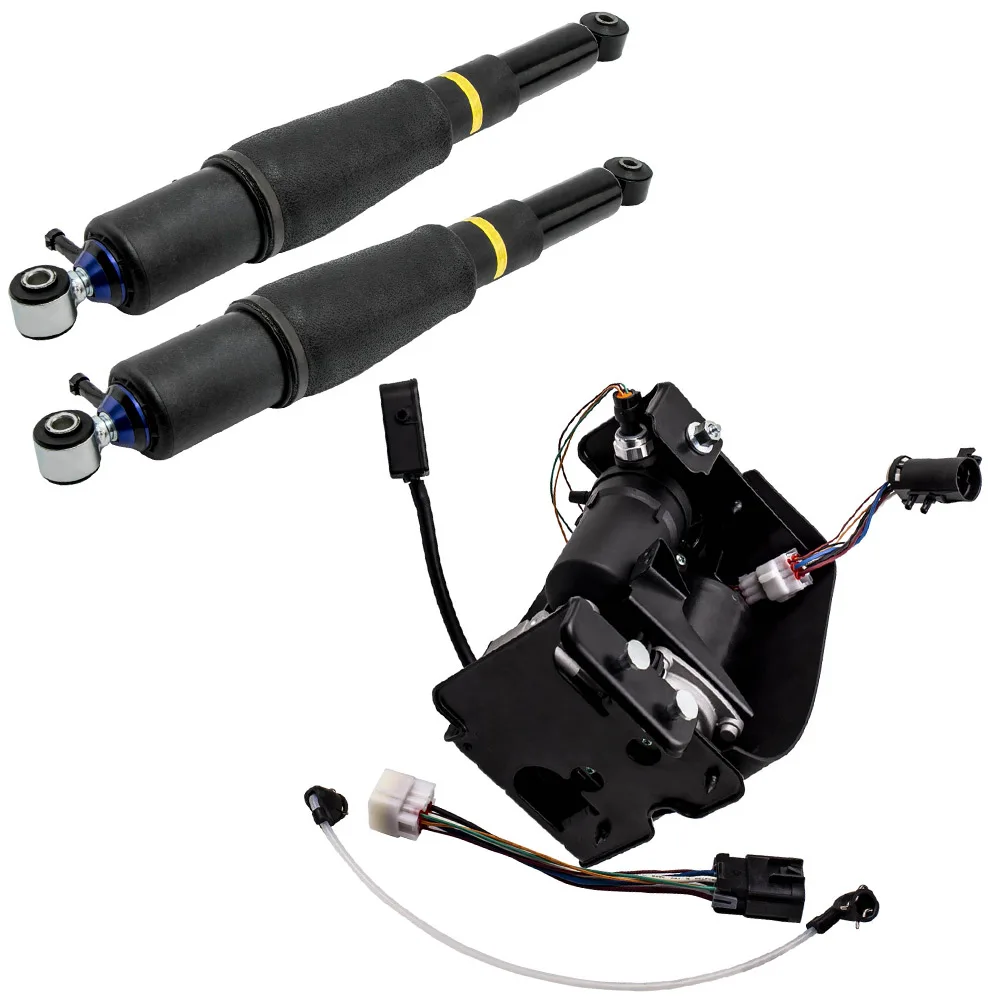 2*Air Suspension shock Compressor Pump Full Kit for Cadillac for