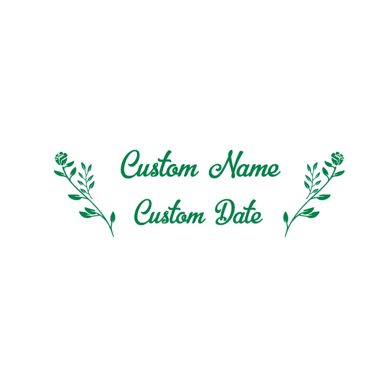 Wedding Cards and Gifts Box Vinyl Sticker Personalized Names Date Decals Custom Stickers For Wedding Boxs Art Decoration 