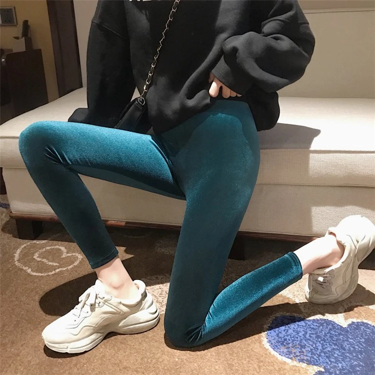 Colorfaith Новинка осень зима женские брюки минималистичные узкие брюки с высокой талией в Корейском стиле длиной до щиколотки P5791