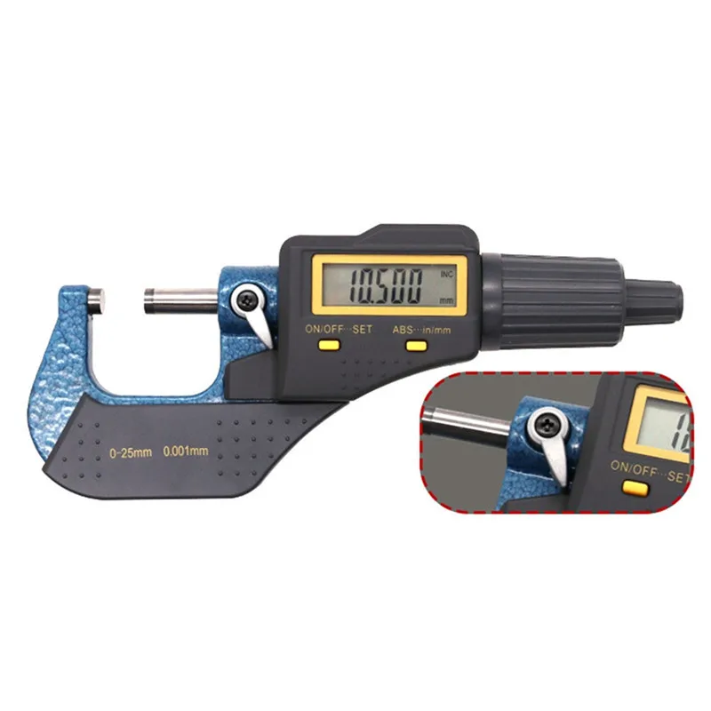 

0.001 mm electronic outside micrometer 0-25 mm with Extra Large LCD Screen digital micrometer electronic Digital Caliper gauge