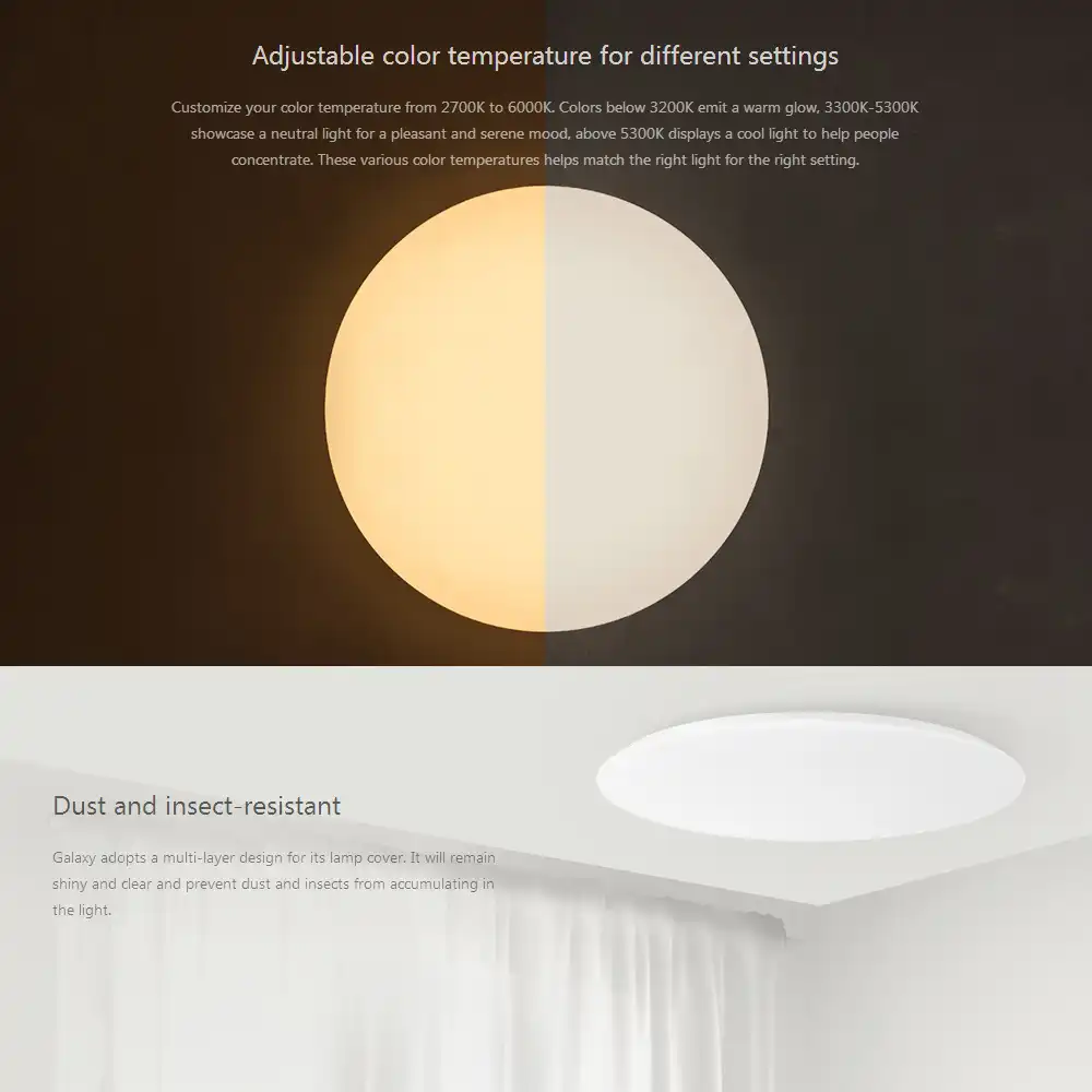 moon led smart ceiling light 650