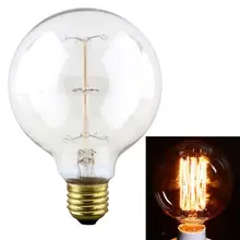 Светильник G95 40W лампа домашняя промышленная Ретро лампа накаливания