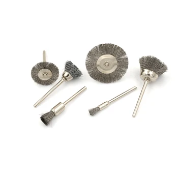 

5Pcs Polishing Brush Wire Wheel Brushes for Drill Rotary Tool Polishing Grinding Tools Stainless Steel