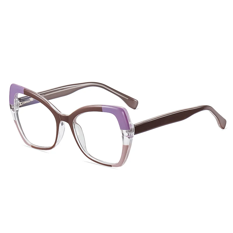 blue lens glasses SHAUNA Retro TR90 Cat Eye Women Glasses Frame Clear Anti-blue Light Men Optical Spring Hinge Colorful Eyeglasses Frames light blocking glasses Blue Light Blocking Glasses