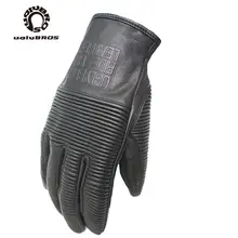3色uglybrosモト手袋シープスキンバイク手袋男性のオートバイの手袋guantesモト屋外乗馬保護手袋