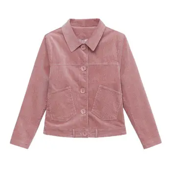 

Jacket female 2020 new spring and autumn retro small jacket jacket women pink casual baseball uniform