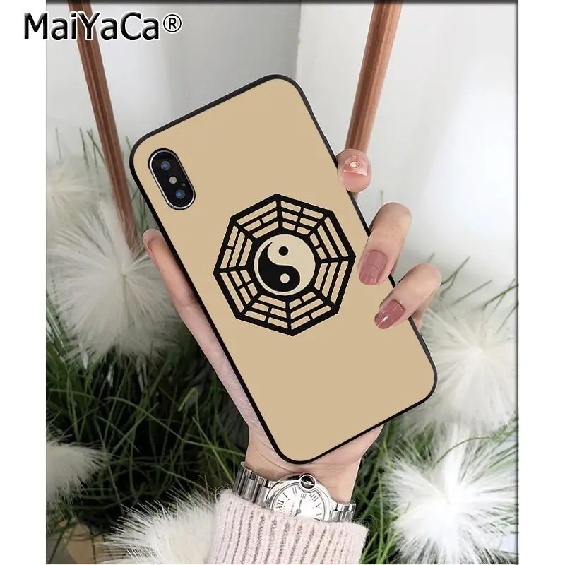 MaiYaCa восемь схем тайцзи Инь Ян мягкий чехол для телефона из ТПУ для iPhone X XS MAX 6 6S 7 7plus 8 8Plus 5 5S XR 11 11pro max - Цвет: A16