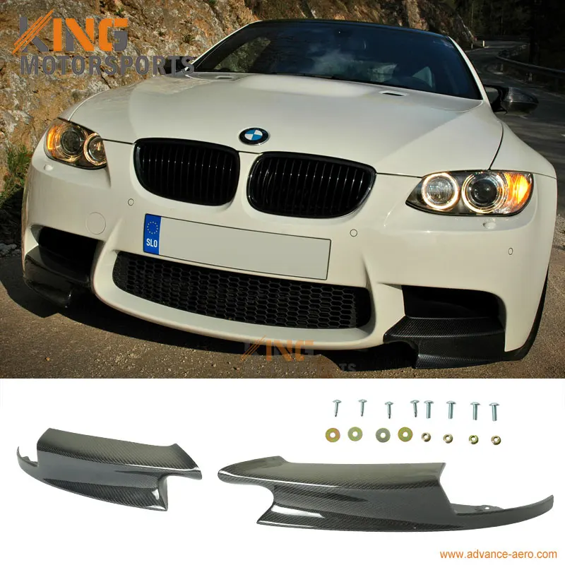 

For 08 09 10 11 12 13 BMW E92 M3 FRONT BUMPER LIP CARBON FIBER PERFORMANCE STYLE