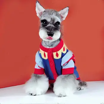 

Pet Dog Sweater Jumper Clothes Winter Warm Cosplay Jacket Coat For Small Medium Dogs Schnauzer Chihuahua Bichon Teddy Pug EMC25