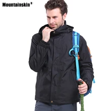 Mountainskin, мужские походные куртки, для спорта на открытом воздухе, водоотталкивающая ветровка, дышащая, для альпинизма, кемпинга, треккинга, мужское пальто, VA491
