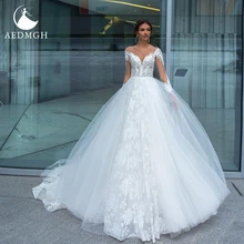 

Aedmgh Ball Gown Wedding Dresses 2022 Sweetheart Long Sleeve Robe De Mariee Beaded Gorgeous Appliques Princess Vestido De Novia