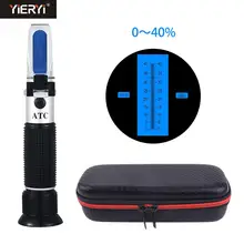Yieryi Harnstoff Konzentration Refraktometer 0-40% AdBlue Diesel Auspuff Flüssigkeit (DEF) -AUS 32 (Wässrige Harnstoff Lösung) mit PU tasche