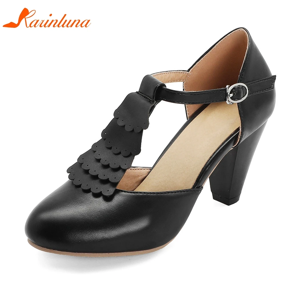 

Karinluna New Arrivals 2020 Spike High Heels Summer Sandals Woman Shoes Buckle Strap Spring/Autumn Mature Shoes Women Sandals