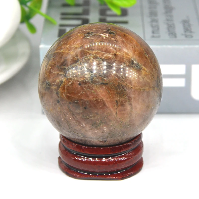 1PC Natural Chiastolite Crystal Ball Stone Globe Massaging Ball Reiki Healing Quartz Ball Natural Stone Home Decoration Gifts 40