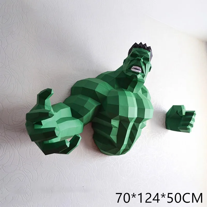 Экшн-фигурки Marvel Мстители Халк Человек-паук Железный человек 3D Пазлы бумажная