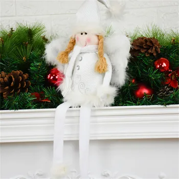 

New Year Birthday Xmas Gift Display Window Table Decor Girl Doll Christmas Decorations for Home Angel Figures Addobbi Natalizi