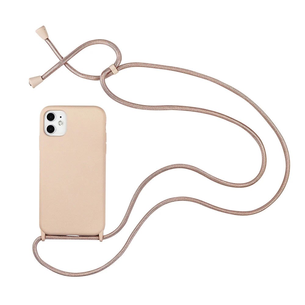 For Iphone Phone Cases Luxury Designer Crossbody Necklace Cord