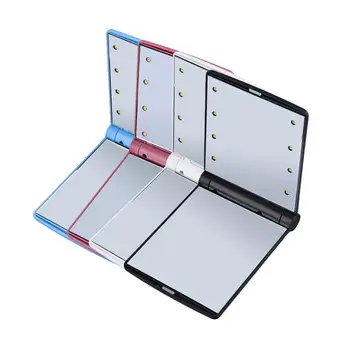 

New Portable LED Make Up Mirror Cosmetic Mirror Folding Compact Pocket Gift