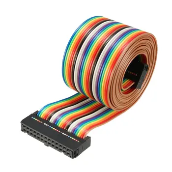 

uxcell 1 Pcs IDC Rainbow Wire Flat Ribbon Cable 26 Pins 148cm Length 2.54mm Pitch Type-C for Laptops, LCD TVs, LCD Monitors