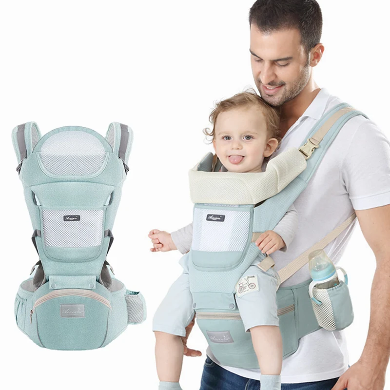Ergonomic Baby Backpacks & Carriers Cushion Front Sitting Kangaroo Wrap Sling for Baby