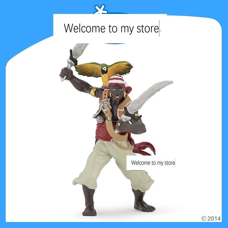 

pvc figure model toy Double blade Black Pirate model