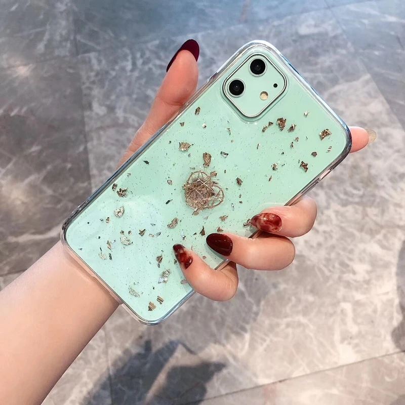 

Simple Glitter Gold Love Heart Phone Case For iPhone 11 X XS Max XR Soft Silicone Cover For iPhone 7 8 6 6s Plus 11 Pro Max Case