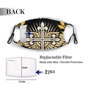 

protective mask with filter God Is Love Jesus Happy Easter2 anti dust PM2.5 reuse adult teen child girl