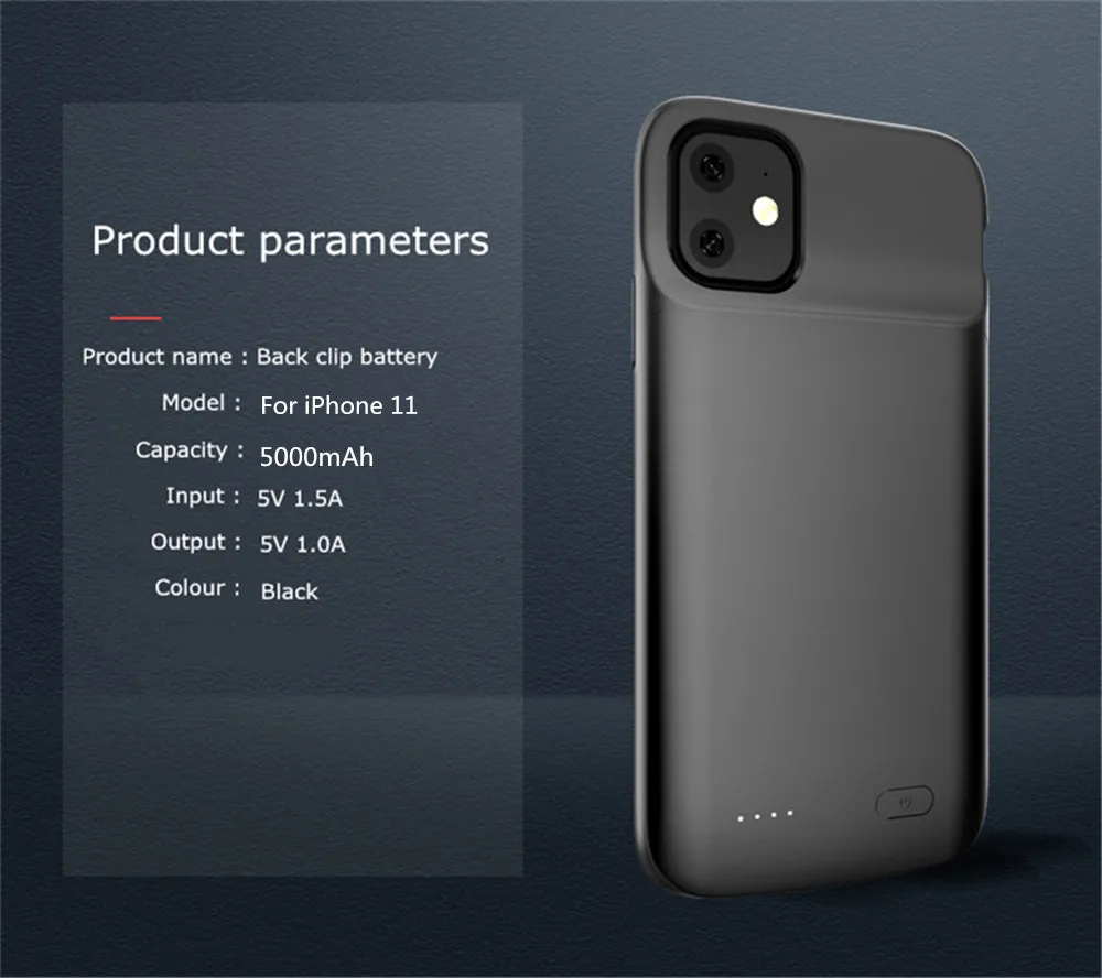 Чехлы для аккумуляторов для iPhone 11 power Case экстенал батарея power Bank жидкие силиконовые противоударные чехлы Чехол для