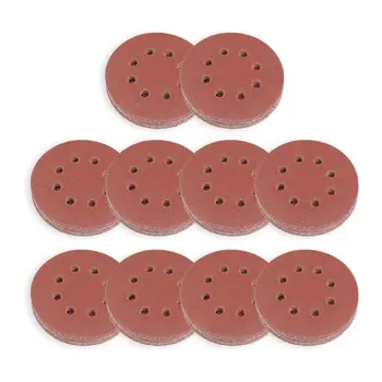 

16pcs Round Sandpaper 8 Hole Disk Sand Sheets 40-2000 Grit Hook Loop Sanding Disc Polishing