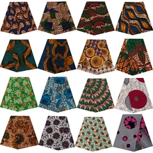 2020 Ankara African prints batik pagne dutch wax fabric for wedding dress 100% polyester high quality sewing material 6yards lot
