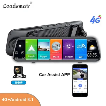 

Android 8.1 Car DVR Camera 4G ADAS 10 Inch Stream Media Rear View Mirror 1080P WiFi GPS Navigation Dash Cam Video Recorder