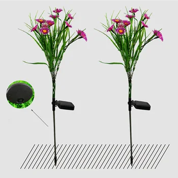 

2PCS Solar Lights Ground Buried Stair Light Waterproof Garden Flower Lamp Outdoor Path Way Garden Decorations Floor Lawn Lamp