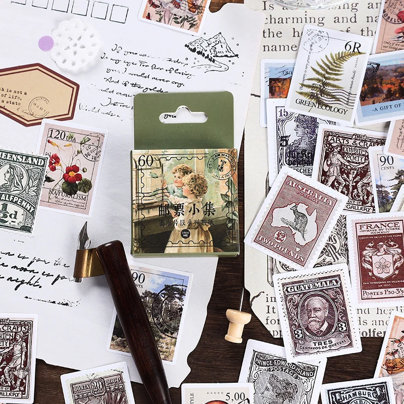 Home & Living Vintage Aesthetic Stickers for Scrapbook and Journal