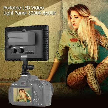 

Portable LED Video Light Panel 25W LED Display Adjustable Brightness for Canon Nikon Sony DSLR Camera Camcorder Photography