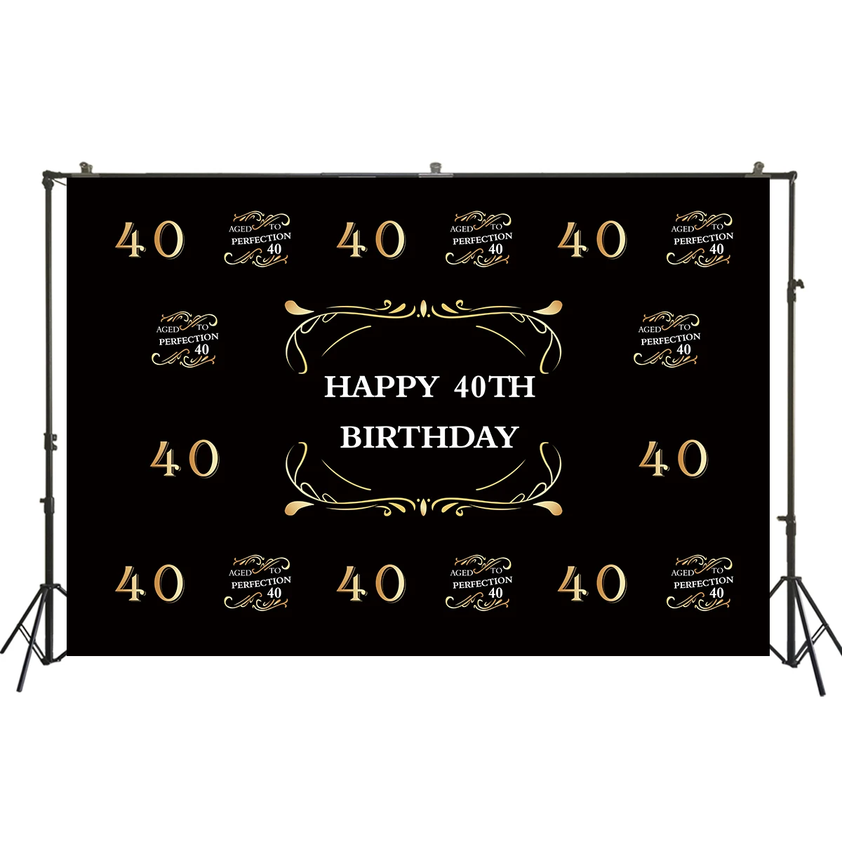 HUAYI Photography Backdrop Birthday Party Decor Photo Background 40th Adults Banner Studio Booth W-2246 | Электроника