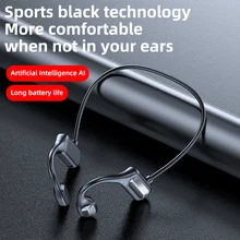 

BL09 Bone Conduction Headphones BT Wireless Sports Earphone Bilateral Stereo Hands-free Headset with Microphone In Ear