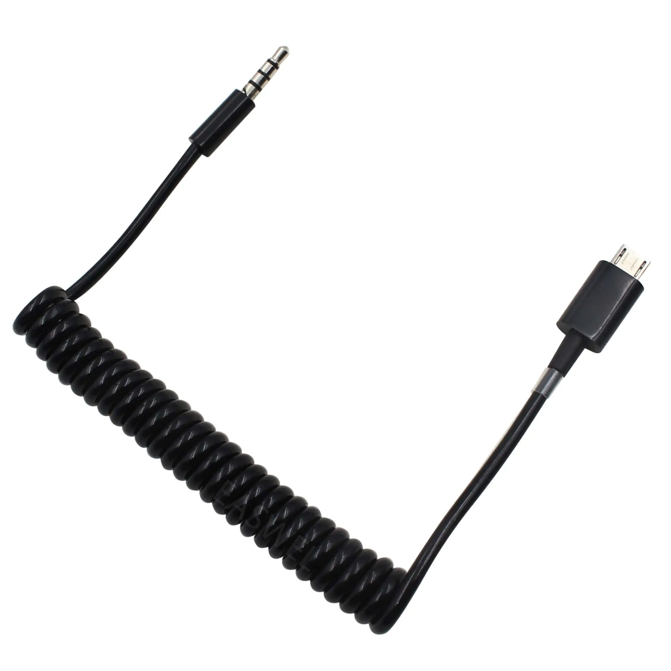 1M USB 2.0 Micro-B Male to Stereo 3.5mm Male Jack Car AUX Out Cable For Samsung