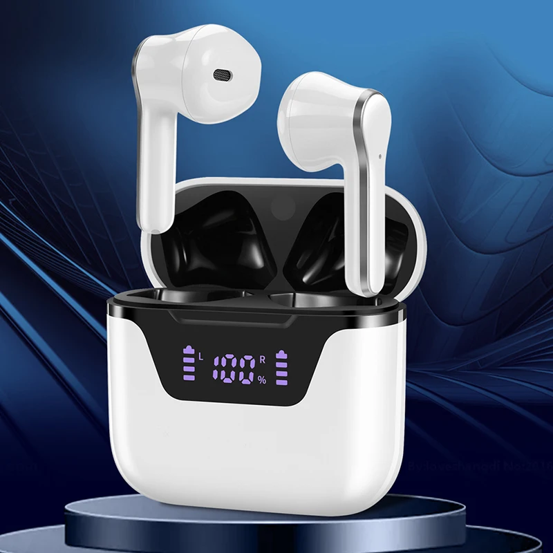 Fones de Ouvido sem Fio Fone de Ouvido sem Fio Fone com Caixa Confortável Bluetooth Baixo Estéreo Gancho Carregamento Tws 5.1 1 Calculadoras