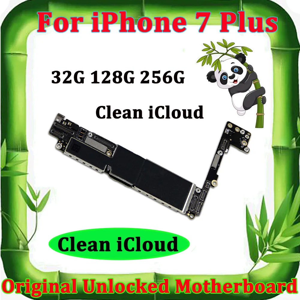 

100% Original Motherboard For iPhone 7 Plus 5.5 inch iCloud Unlock Mainboard No Touch ID With Full Chips IOS System Logic Board