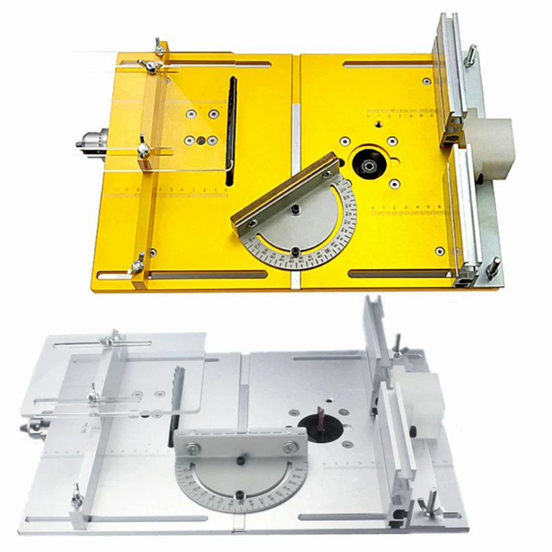 Table Saw Fence Miter Gauge Aluminium Table Insert Plate Work Table