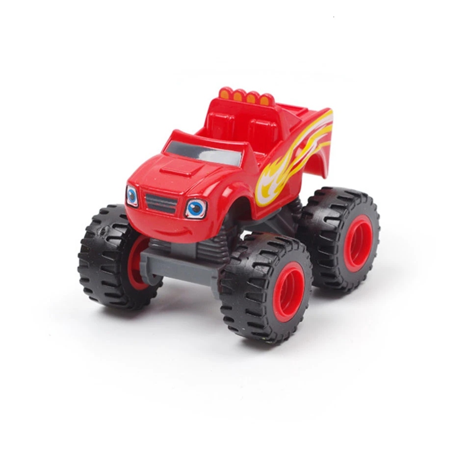 6 Style Machinery Toys Car Russian Miracle Crusher Truck Figure Blaze Monster Diecast Toy Mountain Vehicle Inertia Car Kids Gift