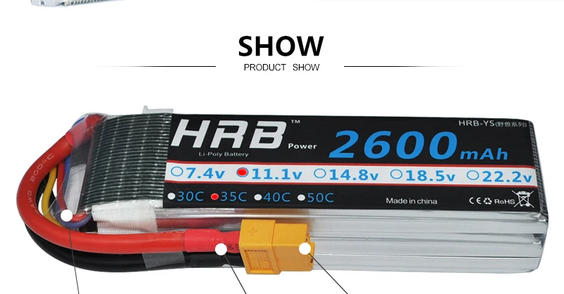 HRB Lipo Battery, SHOW PRODUCT SHOW HRB- YStrasn Hab Lade