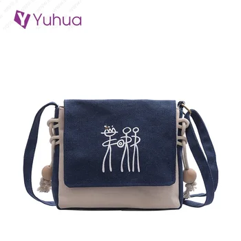 

2020 new fashion women handbags, simple korean version shoulder bag, trend messenger bag, casual canvas bucket bags.