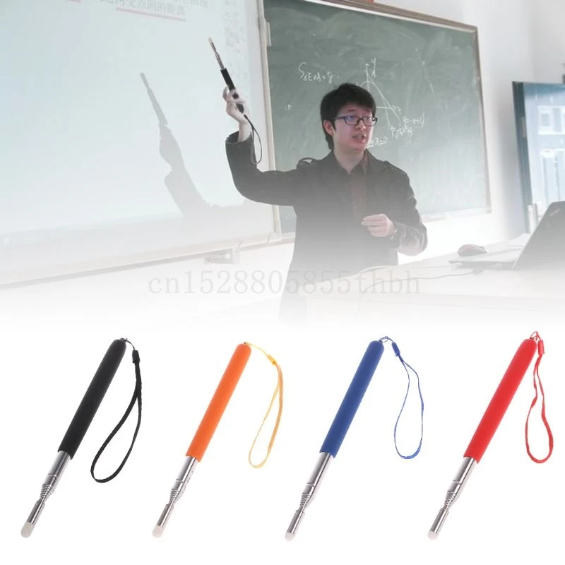Multifunction Pen Professional Torch Whiteboard Pen Felt Head Stainless Steel Telescopic Teacher Pointer 1M