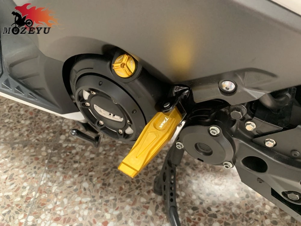 CNC Алюминиевые мотоциклетные пассажирские задние колышки для Yamaha TMAX 500 T Max 2004 2011