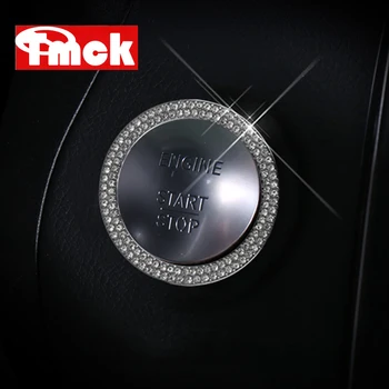 

For Mercedes Benz W176 W246 W205 X253 C117 X156 W166 X166 A B C Class Car Accessories Engine Start Stop Ring Trim Diamond Cover