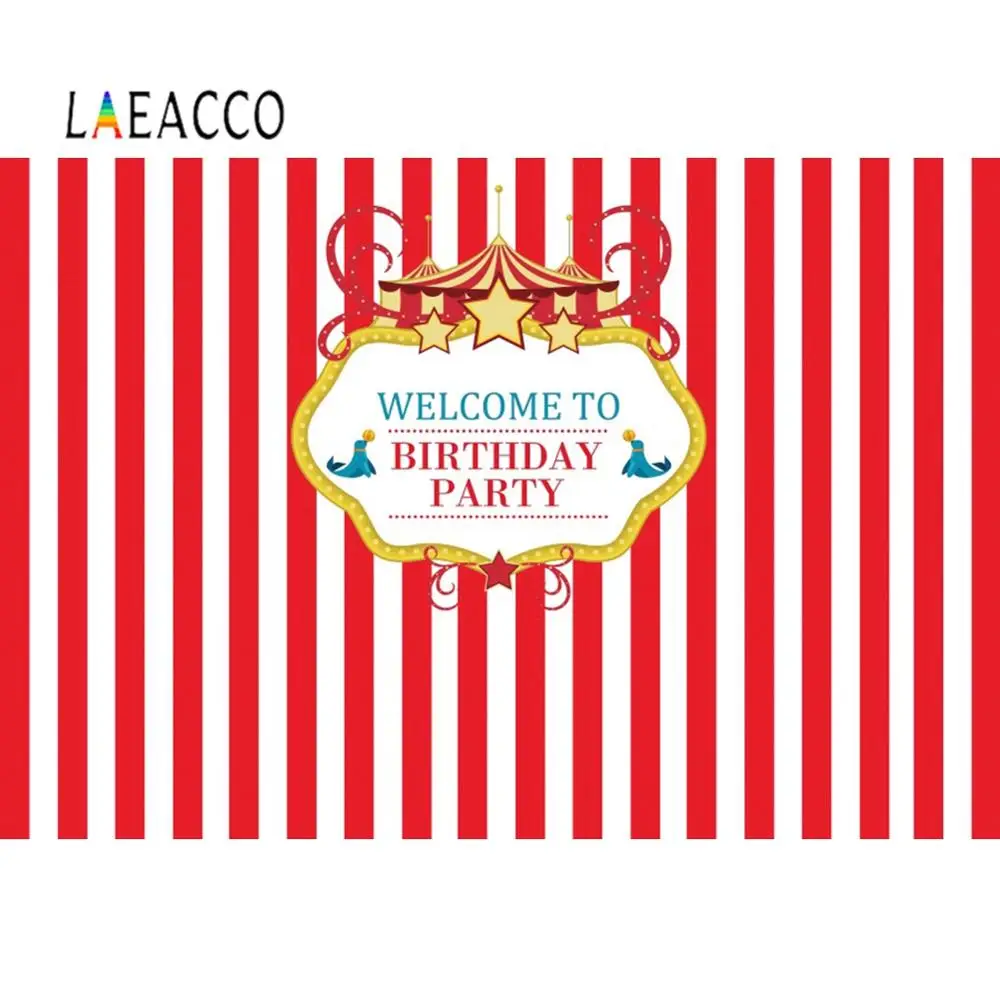 

Laeacco Welcome to Birthday Party Photographic Backdrops Pink Flowers Decoration Photography Backgrounds For Photo Studio Props
